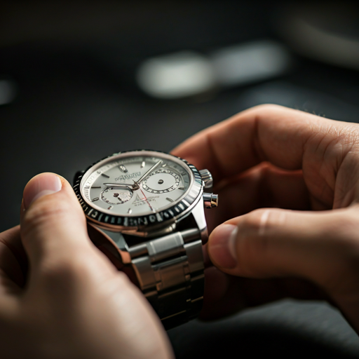 Uhr in der Hand